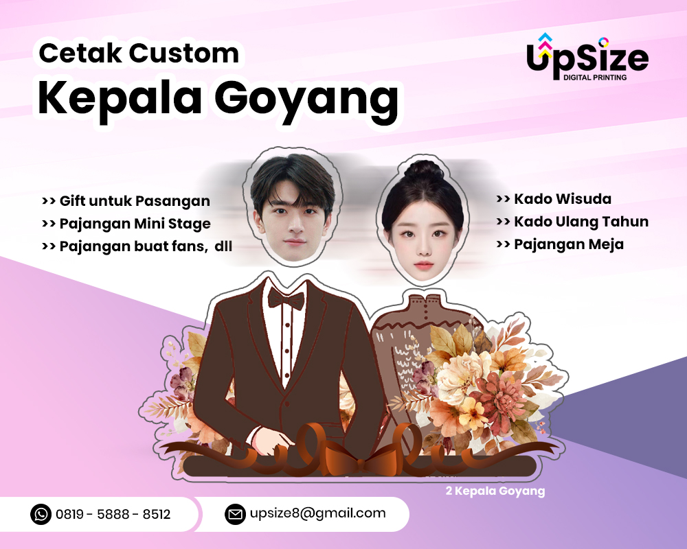 Kepala Goyang Akrilik – 2 Kepala