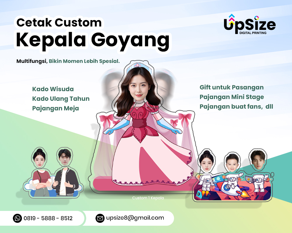 Kepala Goyang Akrilik – 1 Kepala