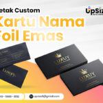 Kartu Nama Foil Emas
