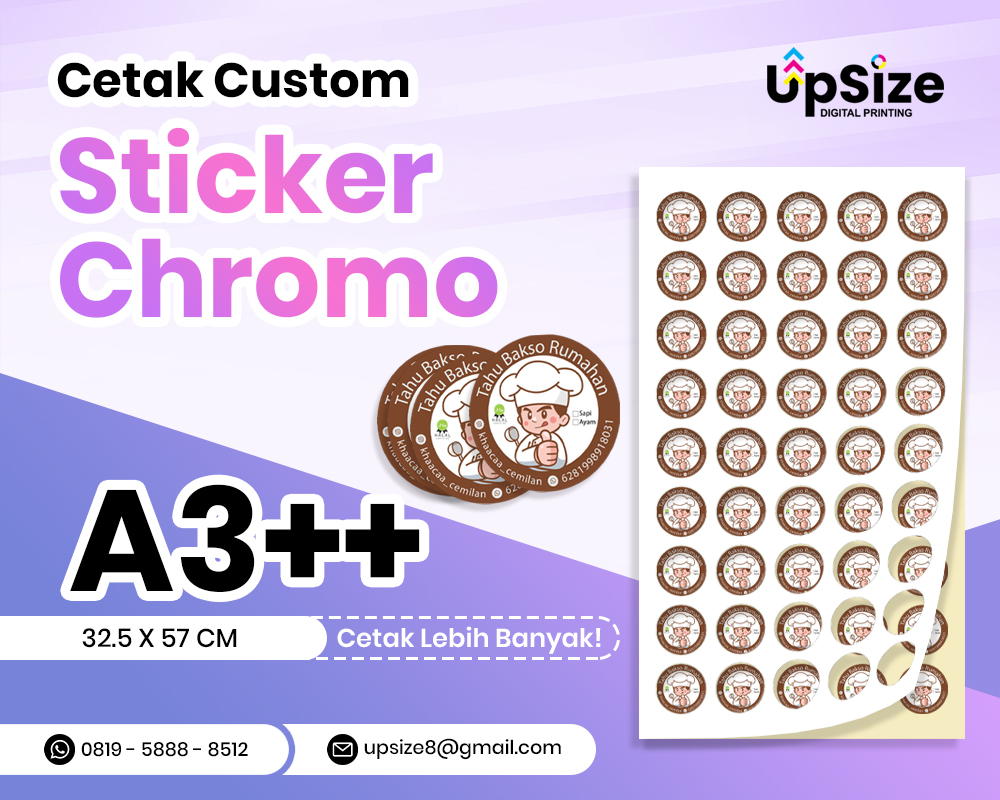 Stiker Chromo A3++