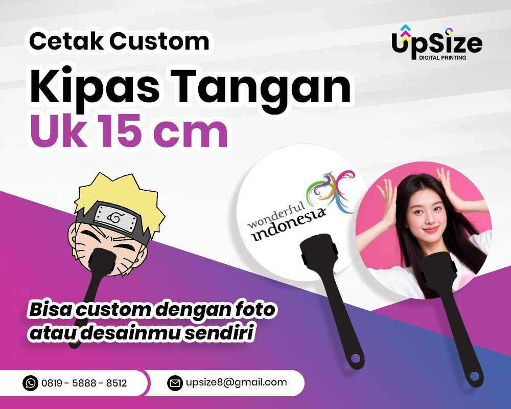 Kipas Promosi Ukuran 15 Cm