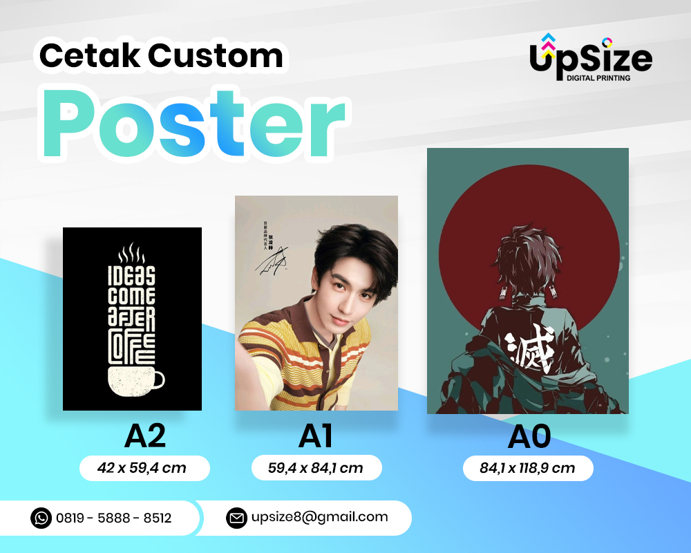 Poster Ukuran A0, A1, A2