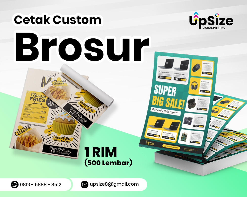 Brosur 1 Rim – 500 Lembar