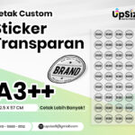 Stiker Transparan A3++