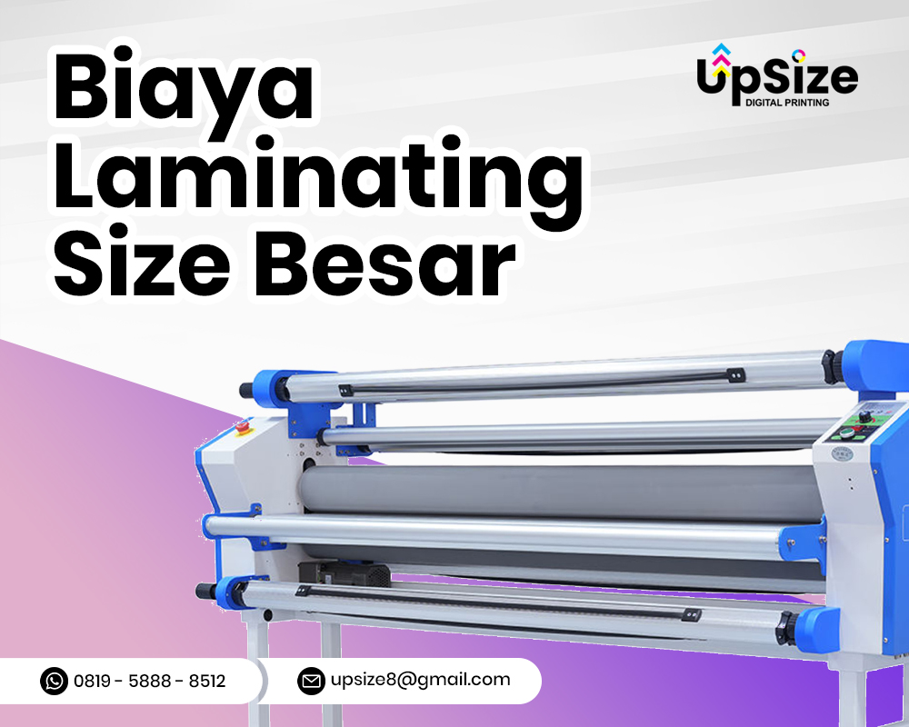 Biaya Laminating A2, A1, A0 dan Custome
