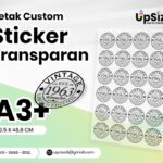 Stiker Transparan A3+