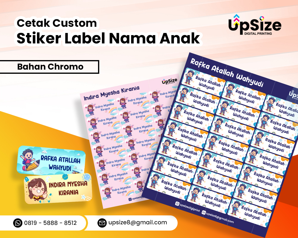 Stiker Label Nama Anak